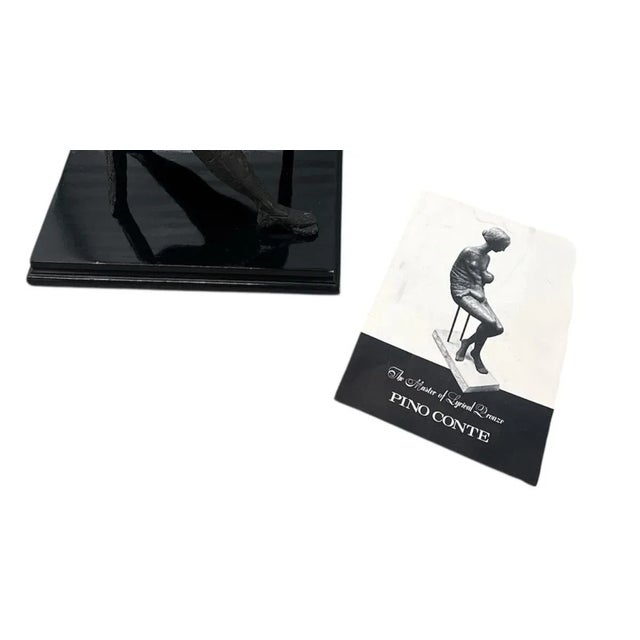 Pino Conte Women Confidence Bronze Sculpture For Sale - Image 14 of 17