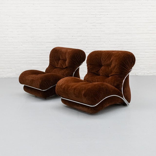 Italian Corolla Lounge Chair by I.P.E, 1970s For Sale - Image 3 of 18
