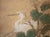 Wood "Egrets and Sparrow", C. 1950s Japanese Yamato-E Style Byobu Screen For Sale - Image 7 of 18