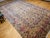 Early 20th Century Vintage Oversized Persian Kerman Rug, Hand-Knotted Wool, Allover Floral Pattern, Ivory & Red, 11’ X 18’ For Sale - Image 5 of 14