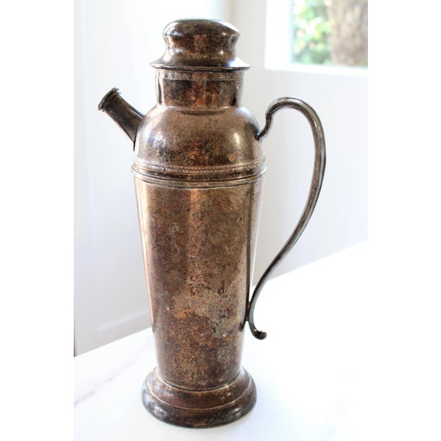 Mid-Century Silver Plate Bar Cocktail Shaker For Sale In Los Angeles - Image 6 of 6
