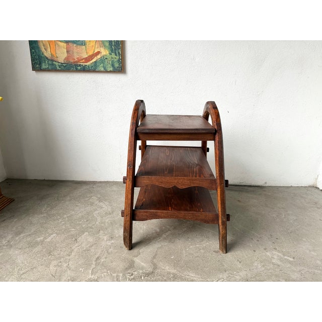 Brutalist Wood Shelf, 1950s For Sale - Image 10 of 18