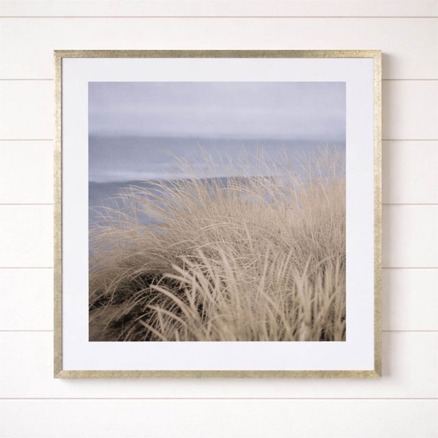 Modern Framed Coastal Beach Dune Wall Art Print 27.5"SQ For Sale - Image 3 of 3