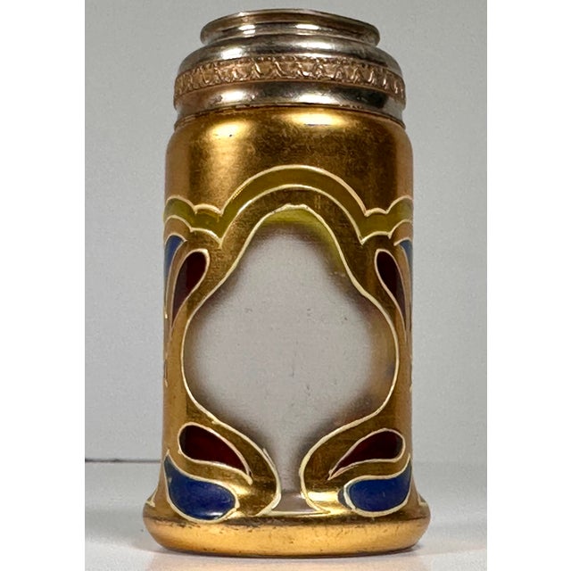Late 19th Century Art Nouveau Lobmeyr Enameled Glass Vase For Sale - Image 9 of 18