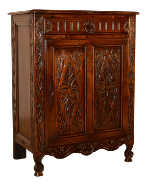 19th C French Carved Oak Buffet