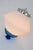 Metal Scandinavian Art Deco Milk Glass Pendant Light with Azure Blue Details, 1930s For Sale - Image 7 of 17