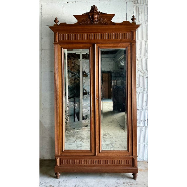Wood Vintage Boho Hand Carved Eastlake Linen Press For Sale - Image 7 of 11