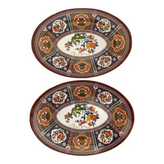 1994 Tai-Hong Imari Melamine Ware Large Oval Platters - a Pair For Sale