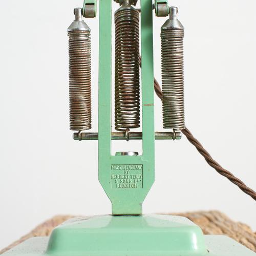 Green Model 1227 Anglepoise Lamp from Herbert Terry & Sons, 1960s For Sale - Image 8 of 11