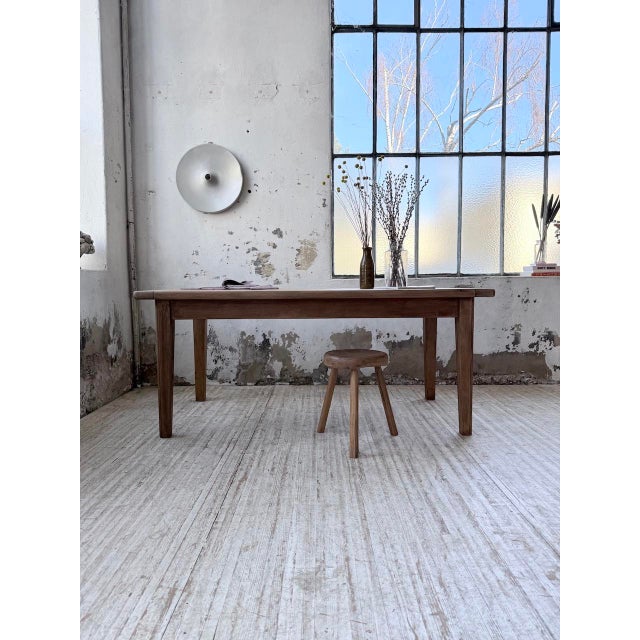 Vintage Farmhouse Table in Oak, 1970s For Sale - Image 3 of 18