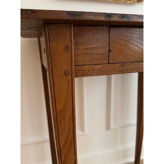 19th Century French Rustic Side Table With Drawer For Sale In Atlanta - Image 6 of 12