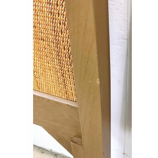 Mid-Century Cane Front Headboard- Twin For Sale - Image 10 of 10