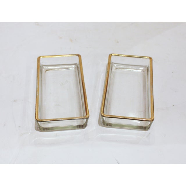 Mid-Century Modern Circa 1970 American Glassware With Tray Cocktail Set by Colony Glass Co. For Sale - Image 3 of 9