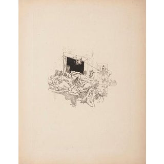 Daniel Vierge, Night's Tangle, Etching, Late 19th Centrury For Sale