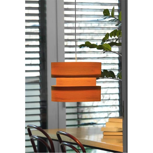 Cister Wood Hanging Lamp by José Antonio Coderch For Sale - Image 6 of 8