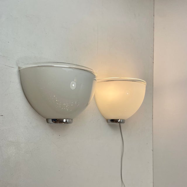 Silver Onfale 28 Parete Wall Lamps by L. Vistosi for Artemide, Italy, 1990s, Set of 2 For Sale - Image 8 of 18