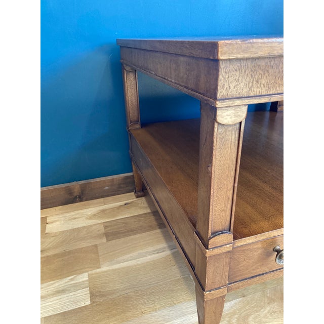 Drexel Midcentury Drexel Triune Side Table With Drawer For Sale - Image 4 of 10