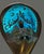 Mid 20th Century Vintage Bohemian Art Glass Gilded Hand Painted Enamel Floral Trinket Holder For Sale - Image 5 of 6