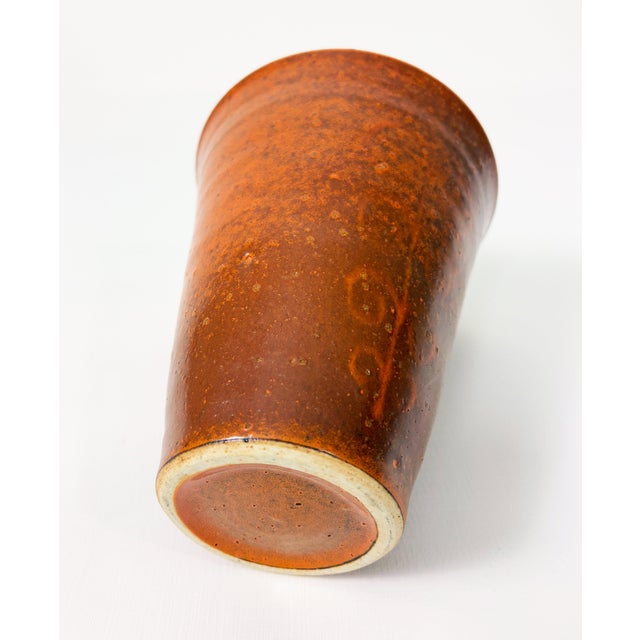 1930s Tall Studio Pottery Vessel, Manner of Maija Grotell For Sale In Seattle - Image 6 of 7