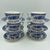 A charming set of six vintage Crown Ducal "Bristol" teacups and matching saucers, beautifully decorated in the classic...