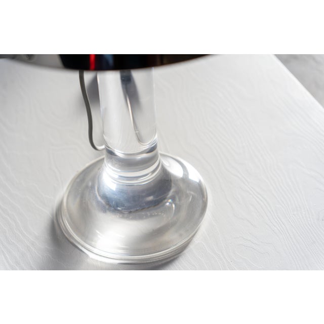 Plastic Acrylic Glass Table Lamps by Luigi Massoni for Guzzini, Italy, 1970s, Set of 2 For Sale - Image 7 of 11