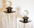 Mid 20th Century Apothecary Vanity Cut Glass Jars, Silver Plate Accents, Set of 2, Minimalist For Sale - Image 5 of 7