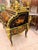 1960s Museum Quality Rococo Marquetry Secretary Black & Gold Writing Bureau For Sale - Image 4 of 10