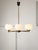 Mid-Century Modern Italian Brass and Opaline Chandelier For Sale - Image 11 of 16