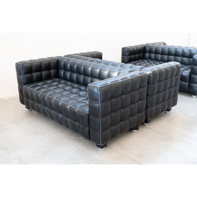 Kubus Sofas by Josef Hoffmann for Wittmann, 1980, Set of 4, in Flawless conditions. Designed 1890 to 1919 This piece has...