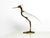 Very beautiful decorative mid century modern heron made of solid brass and with a torso made of clear glass. Designed by...