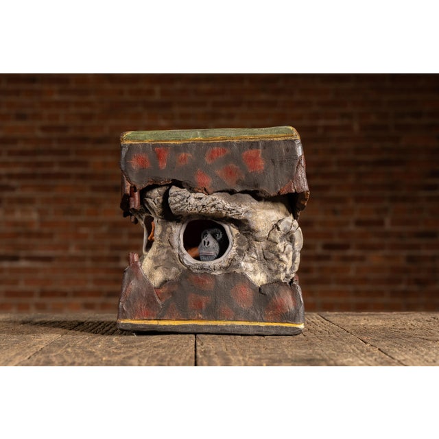 Folk Art Late 20th Century Eyehole Peepers | Mixed Media Surrealist Sculpture For Sale - Image 3 of 10