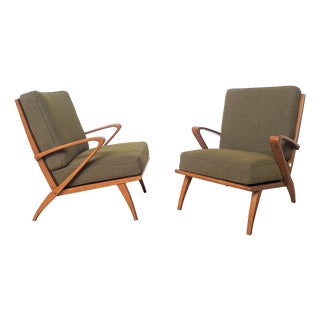 Armchairs by Guglielmo Ulrich for C.W.K. Möbel., 1940s, Set of 2 For Sale