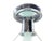Metal Vintage Three Chain Bowl Light 1920s 1930s Robin's Egg Blue Bedroom or Hallway Ceiling Light Restored With Paint and Wiring For Sale - Image 7 of 7