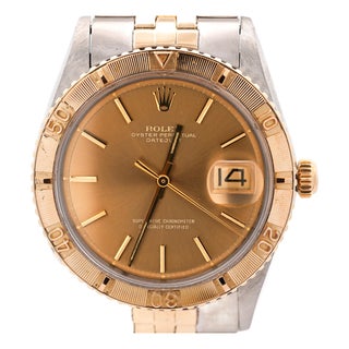 Vintage Rolex Datejust Thunderbird Turn-O-Graph Two Tone Gold Steel Watch For Sale