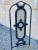 Metal 1960s Vintage Hollywood Regency Curule Chair Wrought Iron Round Dining Set - 5 Pc Set For Sale - Image 7 of 12