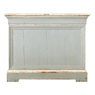 French 19th Century Marble-Top Painted Shop Counter For Sale