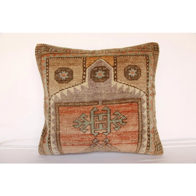 2020s Contemporary Bohemian Decorative Vintage Rug Pillow Cover For Sale - Image 5 of 13