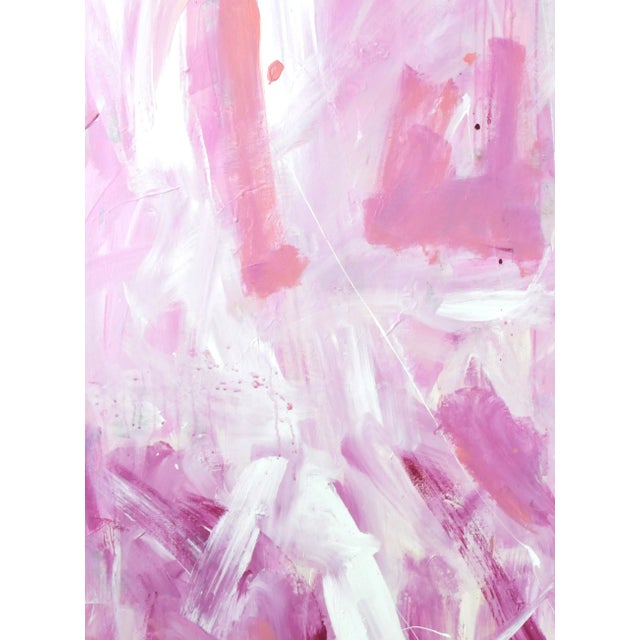 Mid-Century Modern Big Pink Two, Original Abstract Painting by Robbie Kemper For Sale - Image 3 of 6