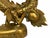 Monumental Vintage Cast Brass Chinese Dragon Two-Light Candelabra, 37” For Sale - Image 4 of 5