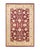 Red Mogul, One-of-a-Kind Hand-Knotted Area Rug in Red, 4' 2" x 6' 3" For Sale - Image 8 of 8