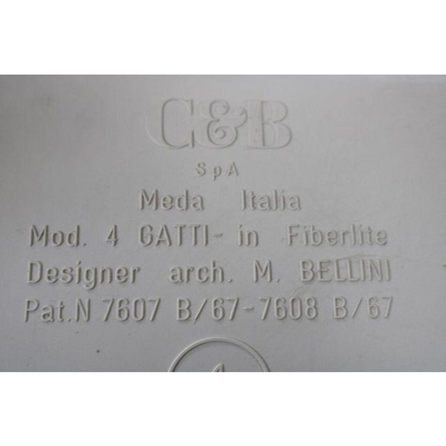 Plastic Gatti Side Tables by Mario Bellini for C&B Italia, 1960s, Set of 4 For Sale - Image 7 of 10