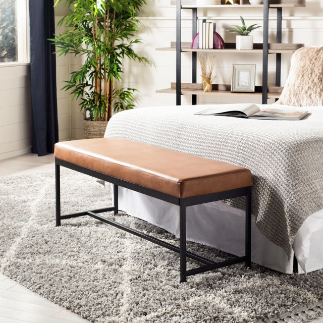 Designed for maximum versatility, this stylish faux leather bench is perfect upgrading any living room. it's generous rich...