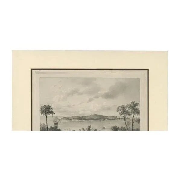 C.W.M. van de Velde, Illustration of the Roadstead of Riau Indonesia, 1844, Print For Sale - Image 3 of 5