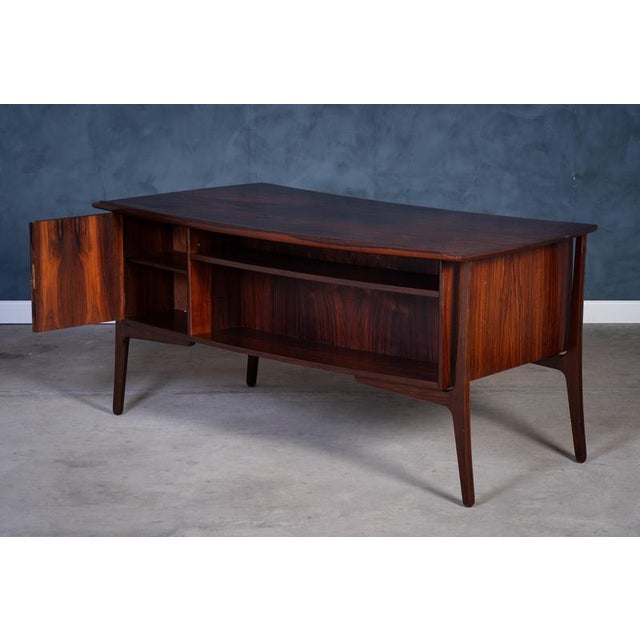 Vintage Rosewood Desk by Svend Åge Madsen for H.P. Hansen, 1960s For Sale - Image 13 of 18