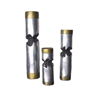 Brutalist Candle Holders by David Marshall, Spain, 1970s, Set of 3 For Sale