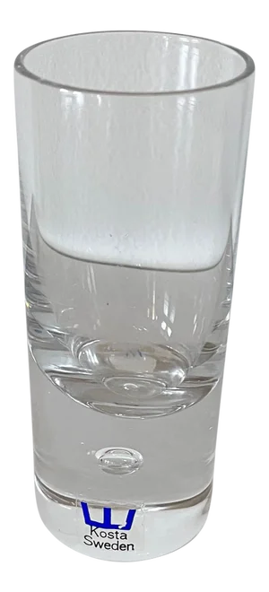 1970s Mid-Century Modern Kosta Boda Pippi Cordial Bubble Base Glass