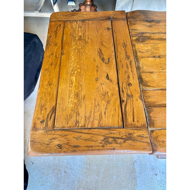 Early 20th Century French Walnut Trestle Refectory Monastery Dining Table For Sale - Image 12 of 13