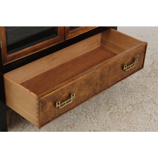 Brown Century Chin Hua Chinoiserie Curio Cabinet For Sale - Image 8 of 15