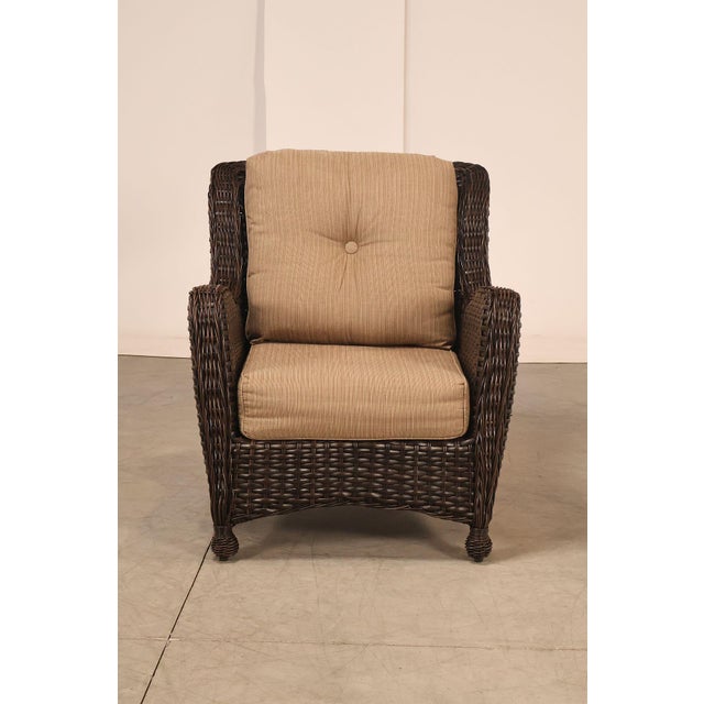 Northcape Pair of 'Richmond' Outdoor Wicker Patio Armchairs For Sale - Image 17 of 18