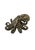 2020s Cast Bronze Octopus Sculpture — Fluid Marine Form With Textural Patina For Sale - Image 5 of 6